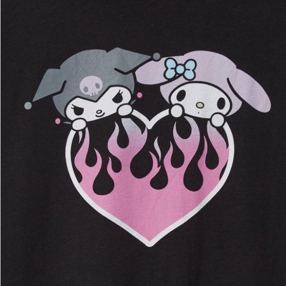 Torrid Kuromi My Melody Classic Cotton Crew Tee sz 4